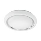 Candeeiro de teto branco de plástico, Carmela, 18W, LED 3000K
