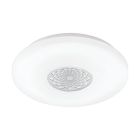Candeeiro de teto branco de plástico, Carmela, 24W, LED 3000K