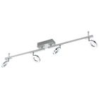 Foco de teto cromo de alumínio, Madelinde, 3W, LED 3000K