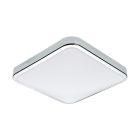 Aplique de parede cromo de plástico, Beyza, 16W, LED 3000K, IP44