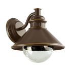 Candeeiro para exterior castanho de vidro, Bircan, IP44