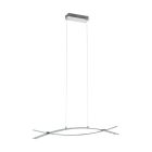 Candeeiro suspenso cromo de alumínio, Josua, 9W, LED 3000K