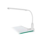 Candeeiro com mola branco de plástico, Brennan, 4W, LED 4000K, com interruptor