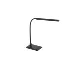 Candeeiro de secretaria preto de plástico, Brennan, 5W, LED 4000K, com dimmer tátil