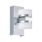 Aplique de parede cromo de plástico, Busra, 7W, LED 3000K, IP44