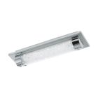 Candeeiro de teto cromo de vidro, Iris, 8W, LED 4000K, IP44