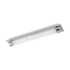 Candeeiro de teto cromo de vidro, Iris, 19W, LED 4000K, IP44