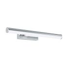 Aplique de parede cromo de plástico, Chandeni, 7W, LED 4000K, IP44