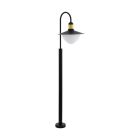 Candeeiro para exterior preto de metal, Jaylano, IP44