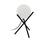 Candeeiro de mesa preto de aço, Made, com interruptor