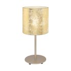 Candeeiro de mesa dourado de aço, Megan, com interruptor