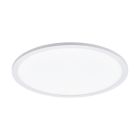 Plafon branco de alumínio, Ericus, 19W, LED ajustável de branco quente a branco frio