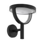 Candeeiro para exterior preto de alumínio, Funs, 15W, LED ajustável de branco quente a branco frio, IP44