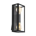 Candeeiro para exterior preto de aço, Alihan, IP44