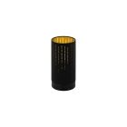 Candeeiro de mesa preto de aço, Yori, com interruptor