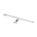 Iluminação para espelho cromo de aço, Yvanka, 10W, LED 3000K, IP44