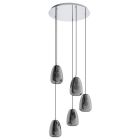 Candeeiro suspenso cromo de aço, Fredericus