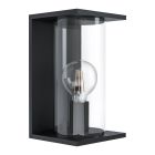 Candeeiro para exterior preto de aço, Laszlo, IP54