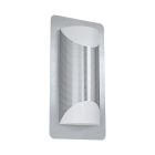 Candeeiro para exterior prateado de aço inoxidável, Maika, IP44
