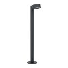 Candeeiro para exterior preto de aço, Liliana, 6W, LED 3000K, IP44
