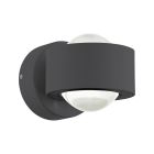 Candeeiro para exterior antracite de alumínio, Lyn, 2W, LED 3000K, IP44
