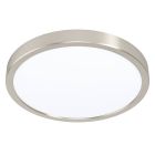 Candeeiro de teto inteligente níquel de plástico, Geraldo, 19,5W, LED ajustável de branco quente a branco frio, IP44