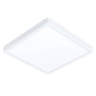 Candeeiro de teto inteligente branco de plástico, Geraldo, 19,5W, LED ajustável de branco quente a branco frio, IP44