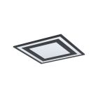 Plafon preto de alumínio, Tirzah, 24W, LED 4000K