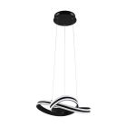Candeeiro suspenso preto de aço, Marigje, 18W, LED 3000K