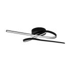 Plafon preto de alumínio, Tinus, 21W, LED 3000K