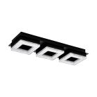 Plafon preto de aço, Arjo, 4W, LED 3000K
