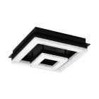Plafon preto de aço, Arjo, 12W, LED 3000K