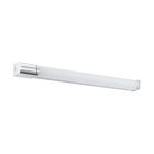 Iluminação para espelho prateada de alumínio, Wilson, 15W, LED 4000K, IP44, com interruptor