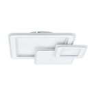 Plafon branco de aço, Everdina, 12W, LED ajustável de branco quente a branco frio