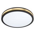 Plafon preto de aço, Rivano, 24W, LED 3000K