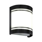 Candeeiro para exterior preto de aço, Aartje, IP44
