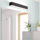 Candeeiro de parede para casa de banho preto de alumínio, Rafael, 26,5W, LED 3000K, IP44