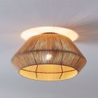 Plafon de rattan castanho, Wilbert
