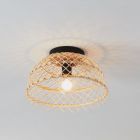 Plafon de rattan castanho, Alida