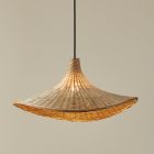 Candeeiro suspenso de rattan castanho, Jettie