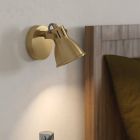 Foco de parede dourado de alumínio, Tinke