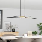 Candeeiro suspenso preto de alumínio, Leintje, 13W, LED 3000K