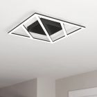 Plafon preto de alumínio, Kenley, 21W, LED ajustável de branco quente a branco frio, regulável em 3 níveis