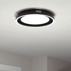 Candeeiro de teto preto de alumínio, Thijn, 11,5W, LED ajustável de branco quente a branco frio, regulável em 3 níveis