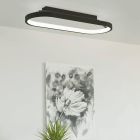 Candeeiro de teto preto de alumínio, Maira, 27W, LED 3000K, regulável em 3 níveis