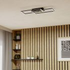Candeeiro de teto preto de plástico, Cembrano, 35,5W, LED 3000K