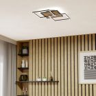 Candeeiro de teto preto de plástico, Cembrano, 12,5W, LED 3000K