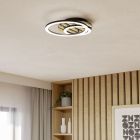 Candeeiro de teto preto de plástico, Cembrano, 12,5W, LED 3000K