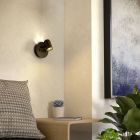 Foco de parede bronze de aço, Montemurro, 3,7W, LED 3000K, com interruptor
