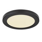 Plafon preto de plástico, Cage, 18W, LED ajustável de branco quente a branco frio